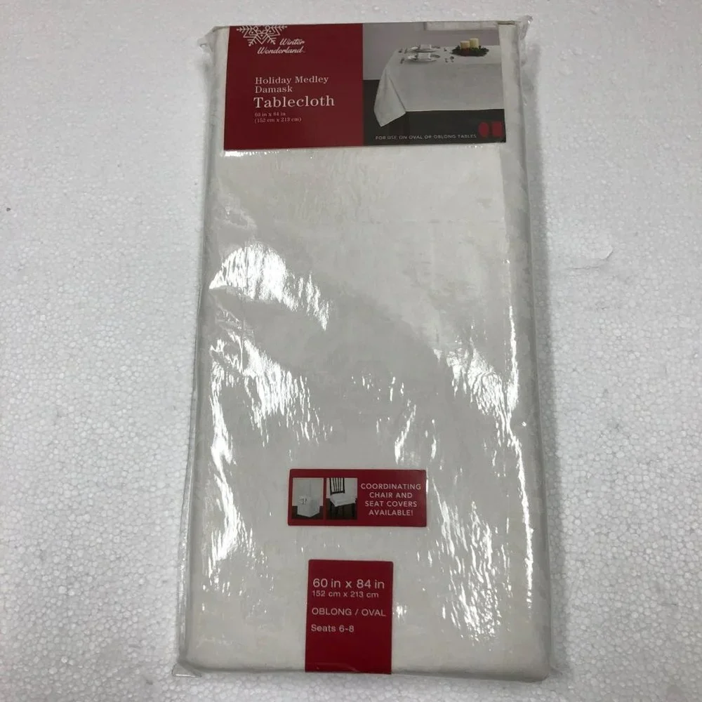 TABLECLOTH‎ HOLIDAY MEDLEY FOR CASUAL OR FORMAL DINING 60 X 84 NWT